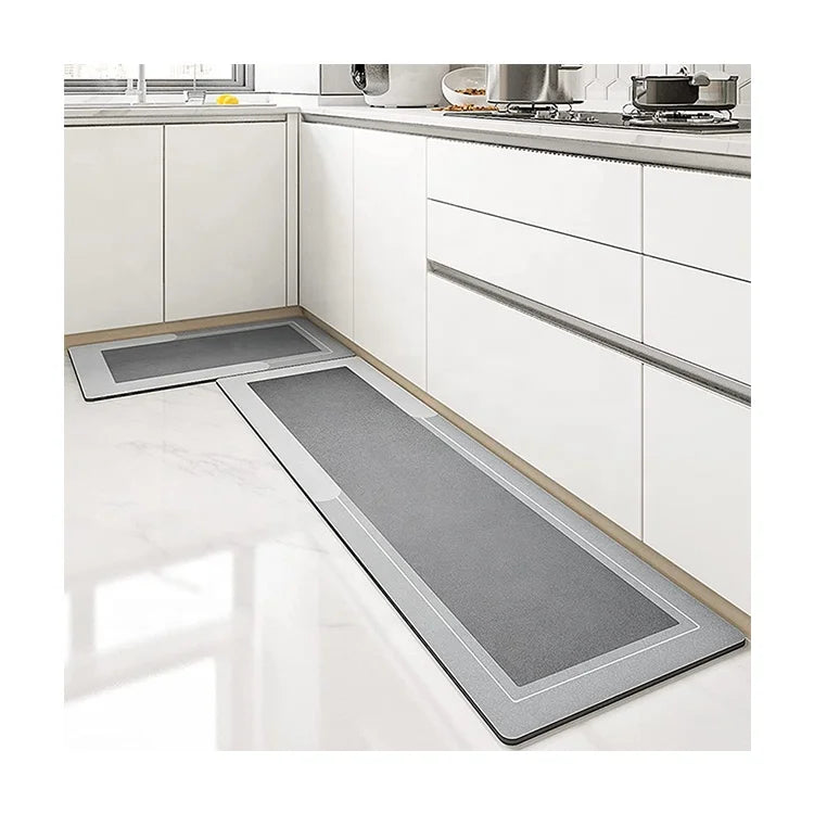 Super Absorbent Floor Mat Oversized Kitchen Anti-Slip Floor Mat Quick Dry Bathroom Living Room Large Carpet Rubber Bottom Mat