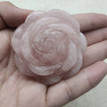 Wholesale Beautiful Hand Carving Crystal Flowers Natural Rose Quartz Crystal Flowers Pendant for Decoration
