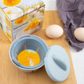 Single Eco-Friendly Plastic Egg Poacher Cup with Lid Microwave & Dishwasher Safe Non-Stick for Perfect Poached Eggs