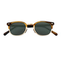 Economical Vendor Acetate Metal Round Frame Women Men  Female Shades Sunglasses