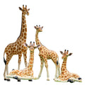 Theme Park Decoration Life Size Fiberglass Resin Animals Sculpture Safari Animal Giraffe for Sale
