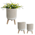 Modern Outdoor Big Fiber Clay Flower Pot Home Balcony Fiberglass Pot Popular Large Concrete Garden Hotel Decorative Flowerpot