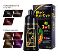 In Stock Wholesale Manufacturer 500ML Professional Men Organic Herbal Empty Botal Dark Brown Hair Dye Black Hair Color Shampoo