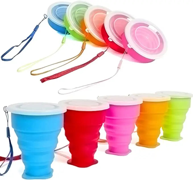 Wholesale Portable Sport Travel Reusable Bpa Free Silicon Foldable Coffee Mug Folding Cup Collapsible Water Bottle