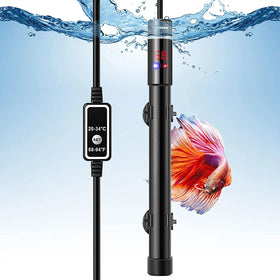 200W 300W 500W Fish Tank Heaters Intelligent LED Temperature Display Temperature Controller Titanium Alloy Fish Aquarium Heater