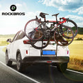 ROCKBROS Universal Vehicle Foldable Bike Rack for Car Roof Rack Carrier with Wheels Fat Tire Hitch Bike Rack