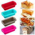 Long Homemade Silicone Cake Tray and Toast Pan Rectangle Non-Stick Baking Mold for Loaf Bread Oven Baking Dishes & Pans