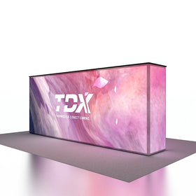 6ft Aluminum Frame Tension Fabric Advertising Exhibition Display LED Backlit Trade Show Counter