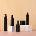 15ml 30ml 50ml PET Matte Black Plastic Diy Makeup Airless Lotion Face Cream Flip Cap Spray Bottle