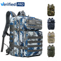 Camouflage Outdoor Sports Gym Backpack Mochila Waterproof Trekking Workout Fitness Molle 45L Tactical Backpack MegaBDM