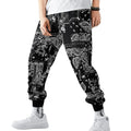 LAYENNE High Quality Custom Logo Bandana Straight Leg Mid Waist Sporty Jogging Trousers Joggers Sweatpants Men