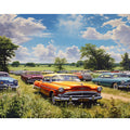round 5D Diamond Painting Handpainted DIY Crafts Full Diamond Embroidery Home Decor 30x40cm/12x16inch without Car Landscape MegaBDM