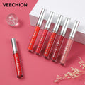 Ins Hot Sell 12-color Matte Lip Glaze Nude Bean Paste Color Long-lasting Non-stick Cup Lip Gloss Makeup