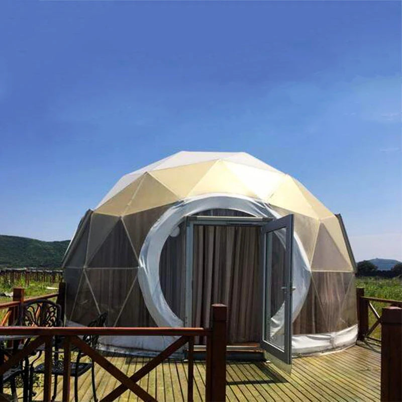 2-4 People Custom Beach Waterproof Camping Tent Prefab Hotel Rooms House Stainless Dome