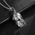 Casco Bell Motorcycle Accessories Gold Plated Spartan Warrior Helmet Guardian Punk Style Bell Pendant Weddings Gifts