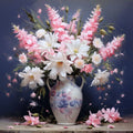 5D DIY Diamond Painting Kits Floral by Number Embroidery Pictures for Home Wall Decor Oil-Medium on Canvas Base MegaBDM