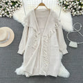 Autumn and Winter Women's Lazy Style Long Tassel Cardigan Sexy Coat