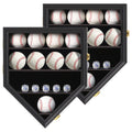 Baseball Display Case - Can Hold 12 Baseballs Wall Display Case Protectable Baseball Storage Wall Frame