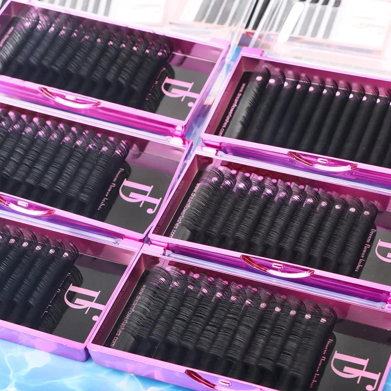 Soft Eyelash Extensions Trays 25mm Volume Private Label Cashmere Lashes