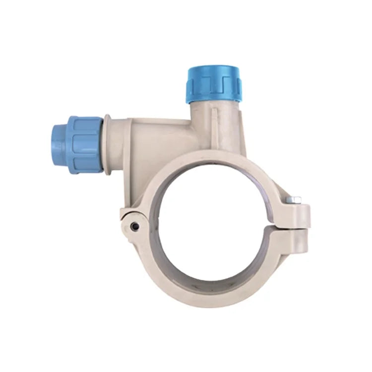 Plastic PP Compression Quick  Pipe Fittings Water Knockout P Shape Trap With Saddle