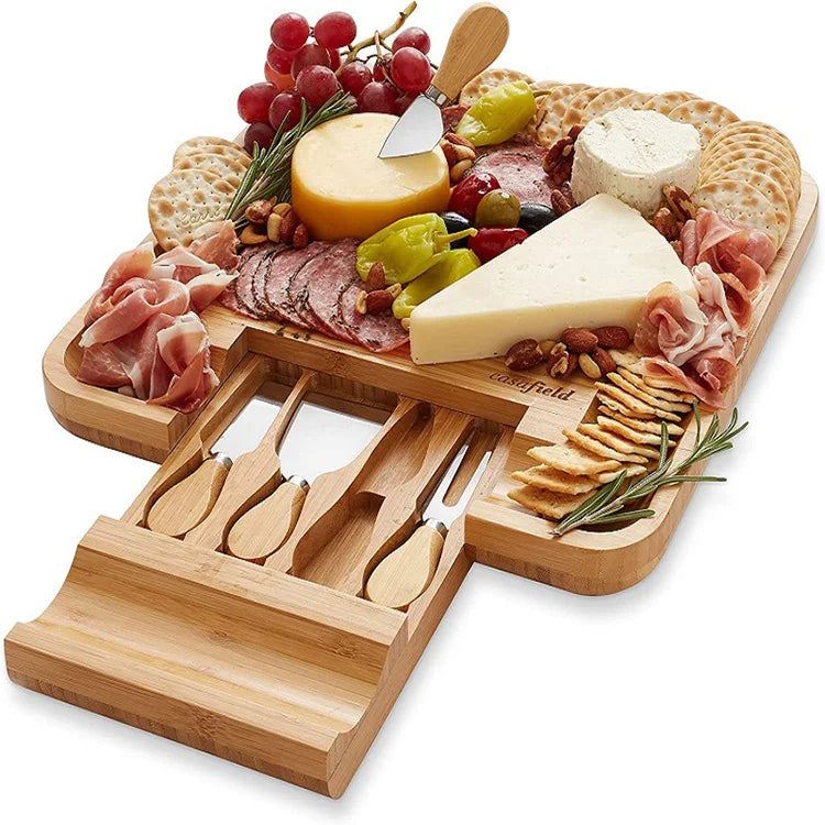 China Factory Wholesale Charcuterie Board Set Multifunctional Pallet Cheese Serving Platter