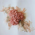 Handmade DIY Clothing Headwear Home Accessories Exquisite Three-dimensional Lace Flowers Embroidery Bead Decoration 100%