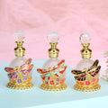 15ml Middle East Dubai Patented Metal Dragonfly Perfume Bottle Glass Essential Oil Attar Refillable Bottles Factory Outlet#15103