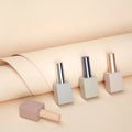 15ml Custom square Rectangle Shaped Uv Gel Packing Empty Nail Polish Glass Bottle with Brush