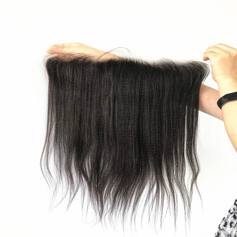 13X6 HD Lace Frontal Film African Swiss Transparent Lace Frontal Pre Plucked French Lace Frontal