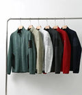 Men's and Women's Stand-Up Collar Fleece Jacket Thick Knit Warm Cardigan with Zipper Closure for Winter and Autumn Seasons