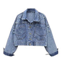 Hot New Stylish Denim Jackets Fashion Trend Loose Plain Pera Jean Coat Classic  Loose Women Bomber Jacket