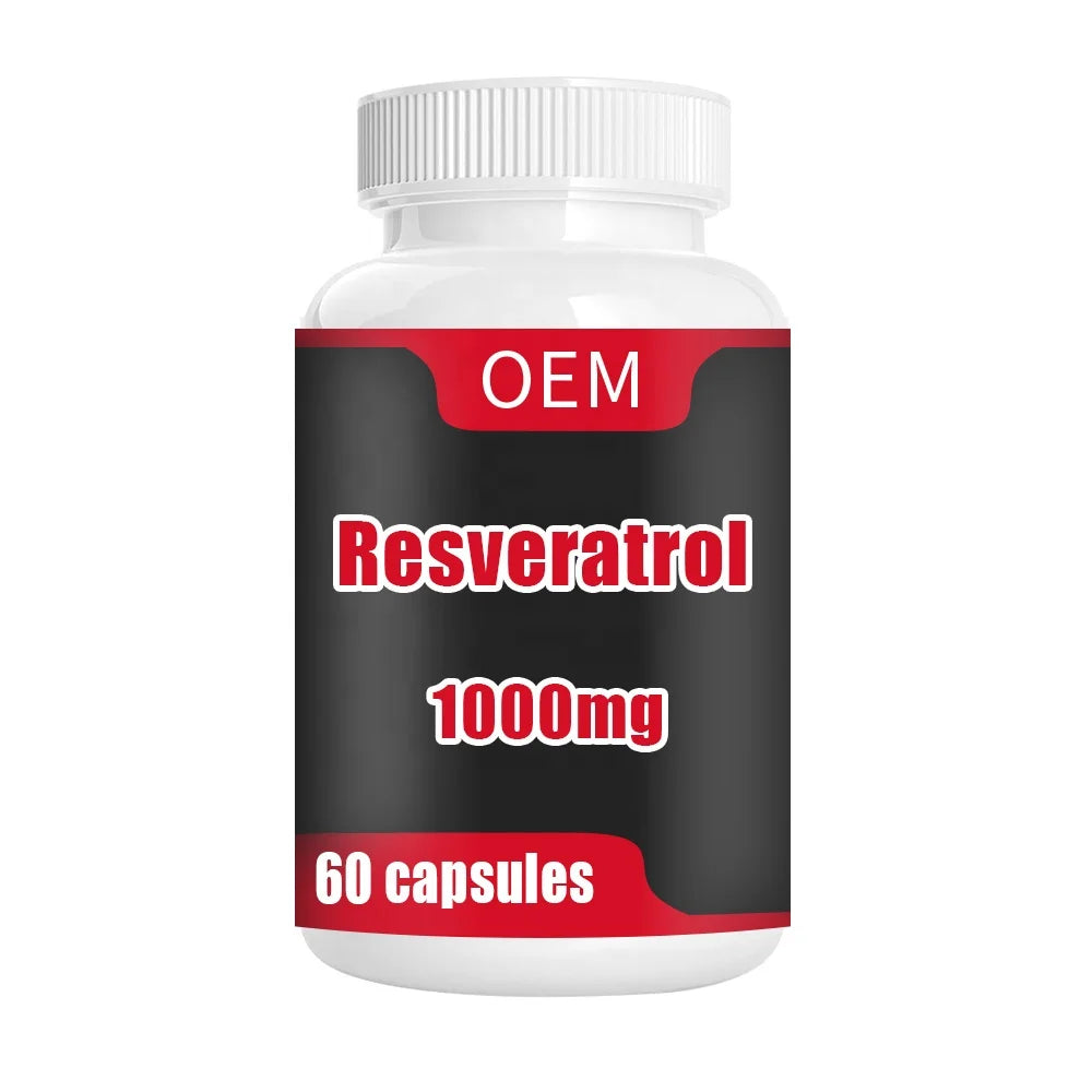 Faitury Wholesale Supplement Resveratrol Powder 500 mg OEM Resveratrol Capsules