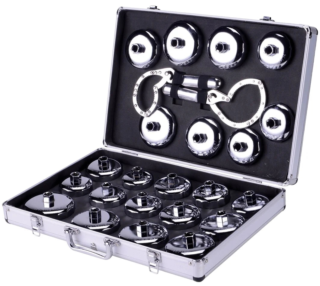 Hot Selling OEM Auto Repair 24-Piece Hand Tool Set with Oil Filter Wrench and Cup CE Certified 1 Year Warranty