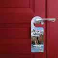 Custom Printed Die Cut Hotel Room Handle Tag Offset Printing Paper Sign Flyer with Welcome Door Hook Hanger Coated Paper Tags
