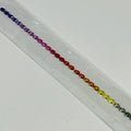 Synthetic Lab Created Rainbow Corundum Oval Cut Gemstone for Jewelry Making with Color Play and Fire Effect