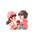Girl + Boy Lover Couple 3D Dollhouse DESIGN Figure Boy Gift Miniature Plastic Craft Ornament Figurines Car Party Table Decor