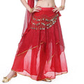 Wholesale Exotic Classic Indian Belly Dance Performance Mesh Sequin Half Skirt Costumes for Women