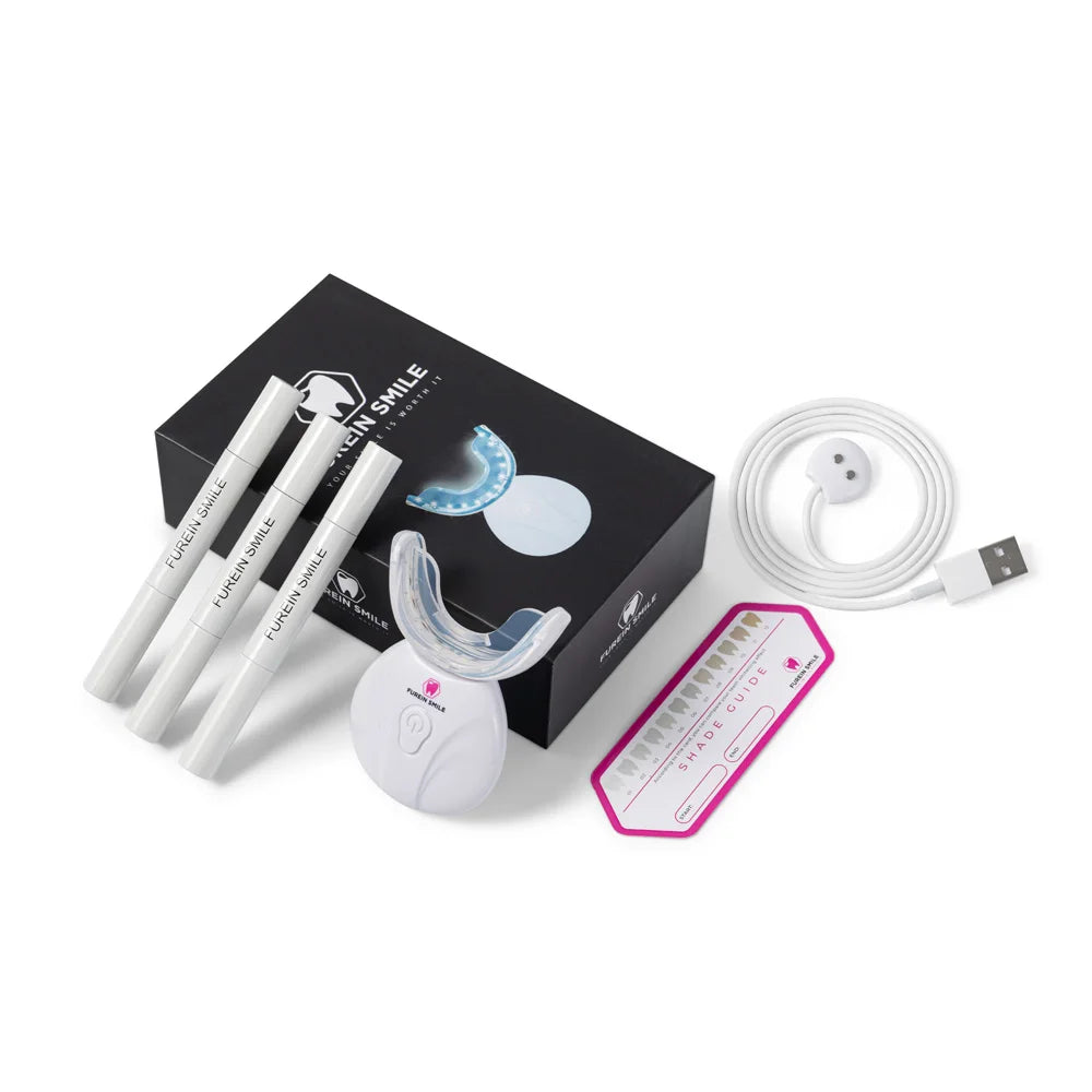 32 LED Teeth Whitening Kit Blue Light Lamp Vegan Fresh Mint Non-Peroxide PAP Gel 14-Day Teeth Whitening Rechargeable Wholesale