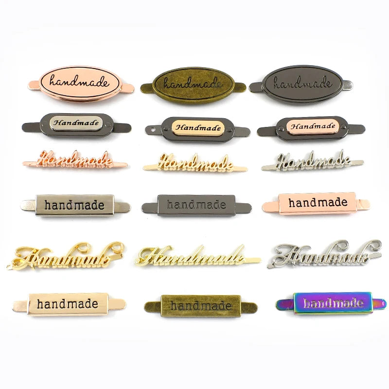 Meetee Handbag Hardware DIY Accessories Alloy Decorative Clasp & Metal Brand Name Logo Tag Buckle & Labels for Handmade Bag