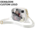 Custom Logo Single Shoulder Crossbody Bag for Girls Fashion PVC Stadium Approved for Events Concerts Sports & Gifts & Promotion