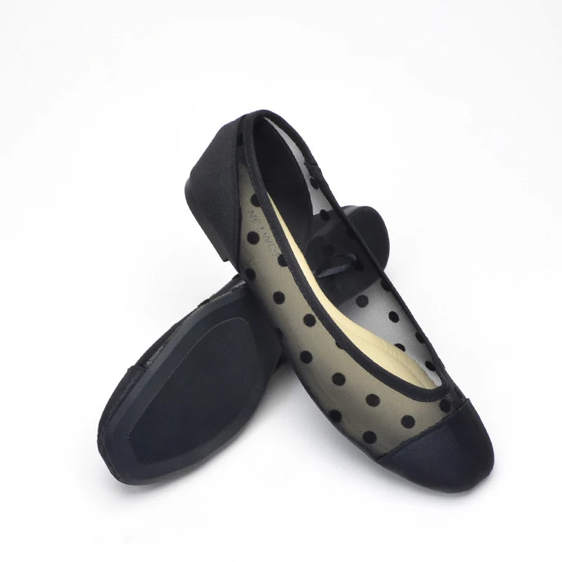 2024 Summer Women Match With Skirt Flat Shoes Casual Thin Sole Mesh Women Shoes