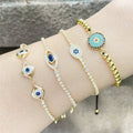 Tennis Ball Inspired Fine Jewelry Bracelet for Women Gold Plated Zinc Alloy With Zircon Trendy Christian Evil Bracelets Bangles