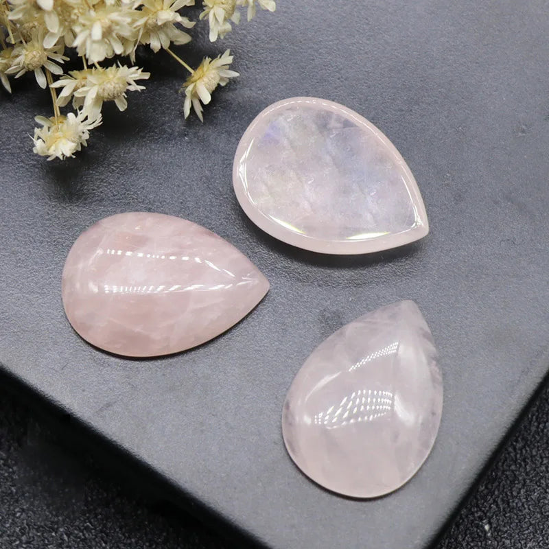 DIY Natural Purple Lepidolite Gemstone Oval Cabochon crystal chips