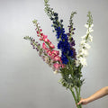 D-DE001 Wedding Decoration Supplies Delphinium Artificial Real Touch Blue Delphinium for Wedding Centerpiece Table Decor