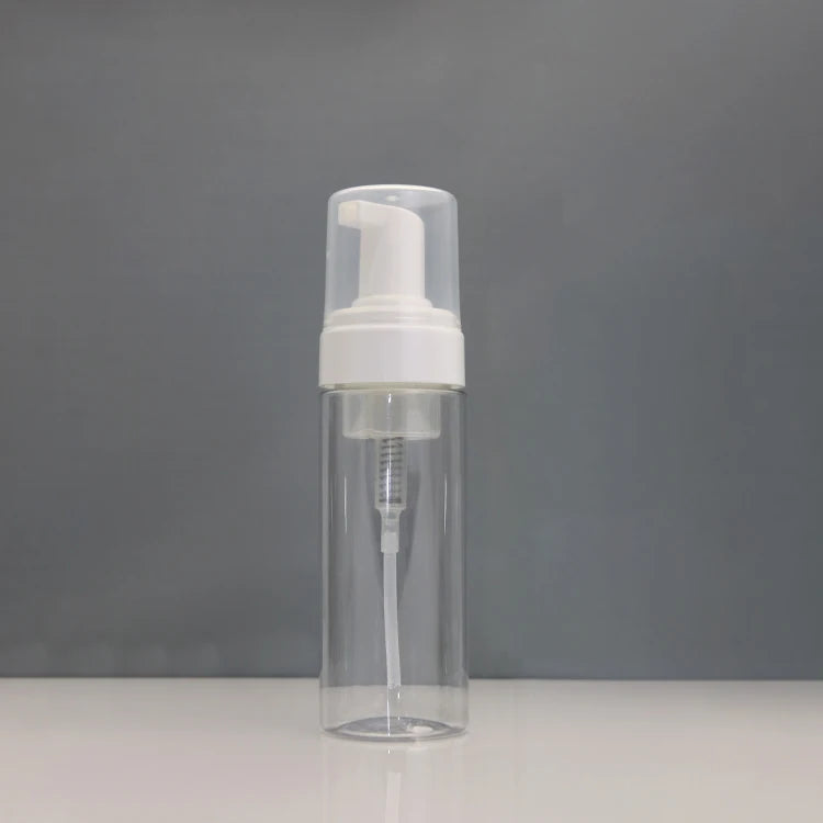 White Pet Foaming Pump Sprayer Bottle for Facial Cleanser and Hand Wash Cosmetic Use