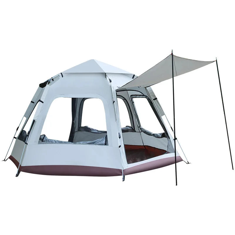 Factory Oem Carpas Zelt Barracas Tente De Camping Comping Custom Pop up Family 5-8 Automatic Camping Tents Outdoor Waterproof