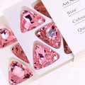 Dongzhou High Quality 10MM Triangle Glass Rhinestones K9 Crystals Wholesale Lead-free Crystal Beads for Jewelry Diy Accessories