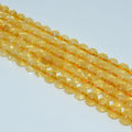 Trade Ansurance 4/6/8/10mm High Grade Natural Citrine Loose Beads