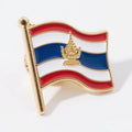 Factory Custom Nickel Plating German Flag Hard Enamel Lapel Pin Soft Magnetic Uruguay Flag Pin Personalized