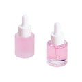 Customized 1oz 30ml Cosmetic Packaging Frosted Glass Round Cylinder Flat Square Soulder Serum Dropper Bottle